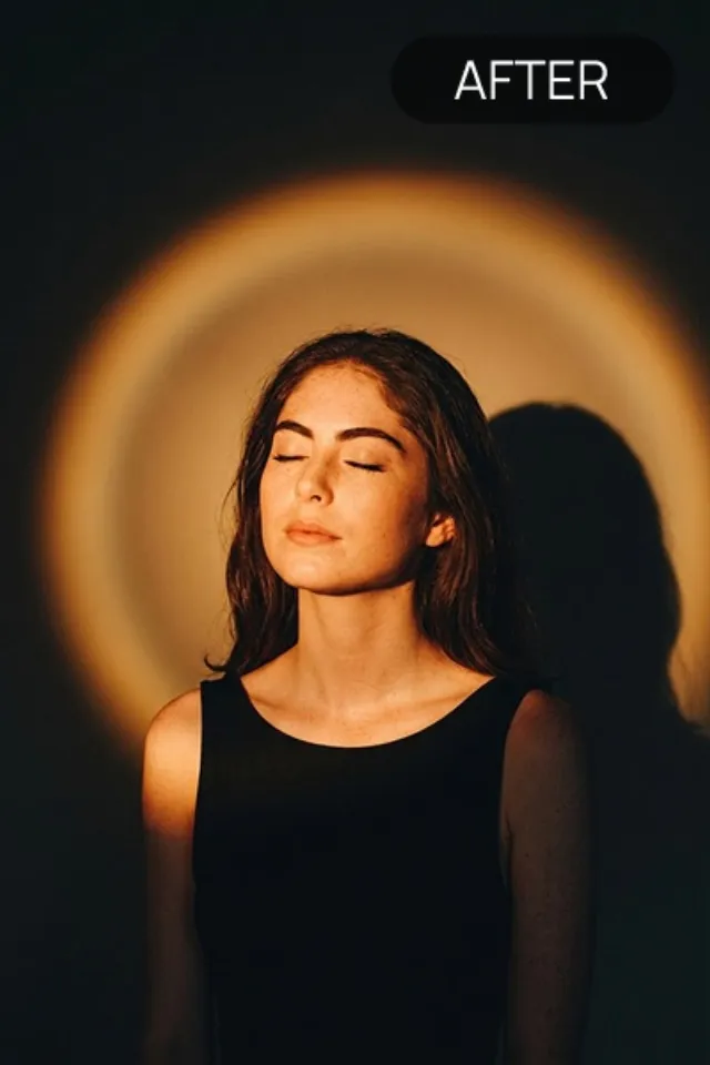 Flash Effect 'Lighten' style — before and after example