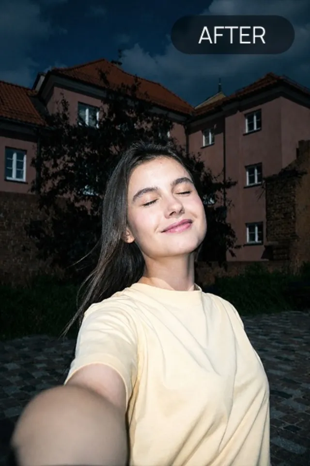 Flash Effect 'Flash' style — before and after example